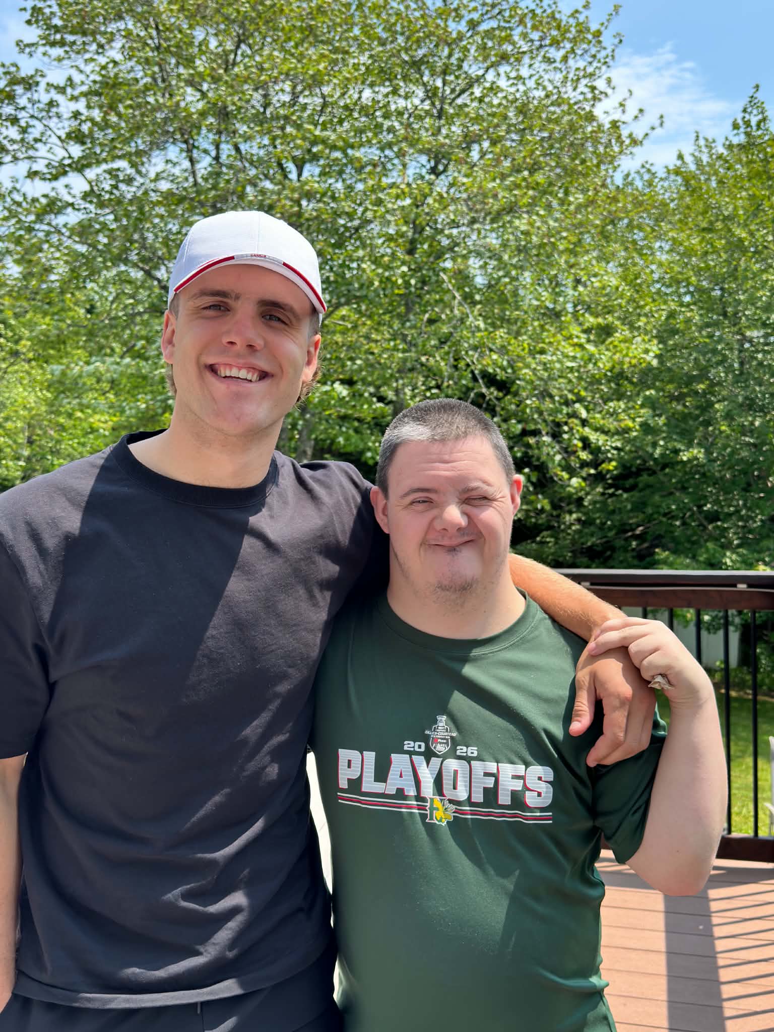 Tyler celebrating a playoff season